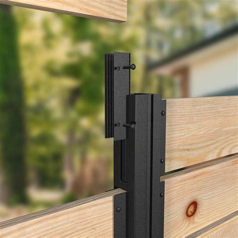 wooden privacy fence metal brackets or not|lowe's fence bracket.